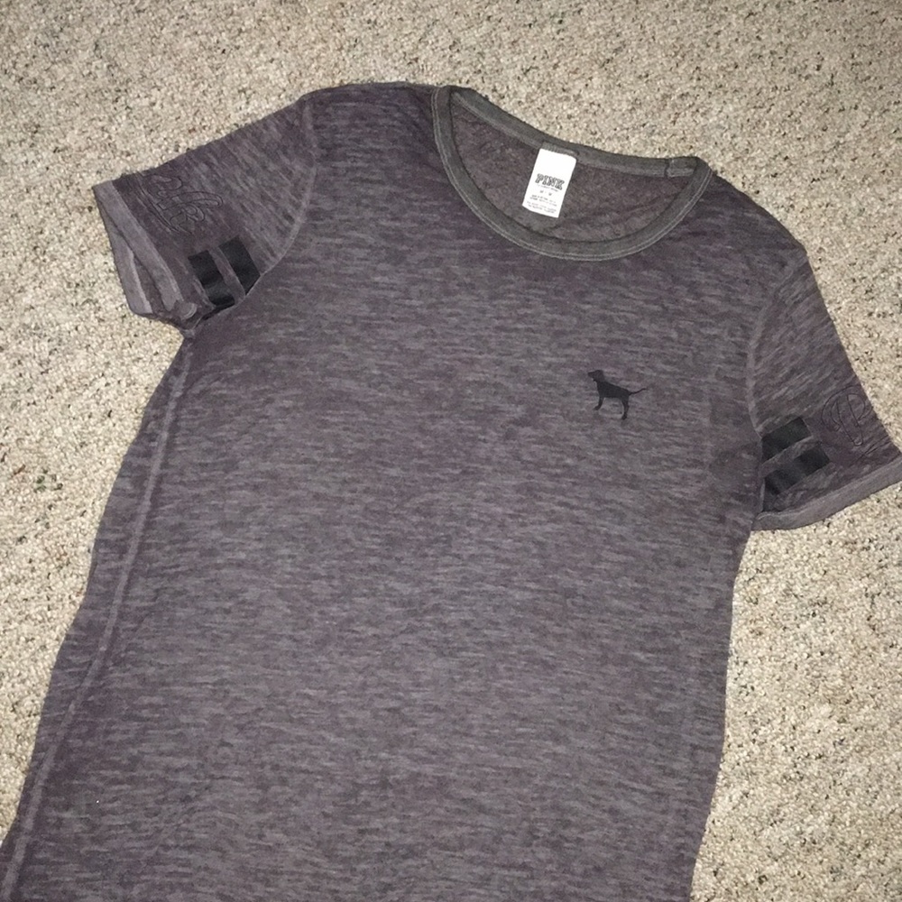 PINK VS sheer gray t-shirt